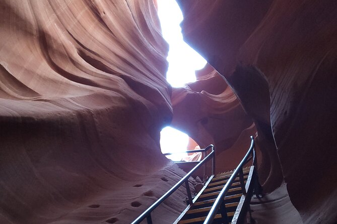 Guided Antelope Canyon & Horseshoe Bend Day Tour from Las Vegas - Antelope Canyon with a Navajo guide: light beams and sandstone flow