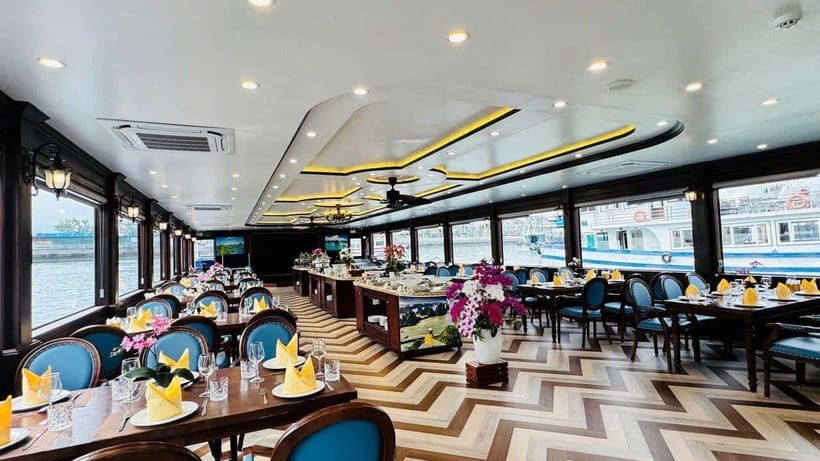 Hanoi: Ha Long Bay Day Trip - Luxury Cruise & Buffet Lunch - Titop Island swim and the sunset party onboard