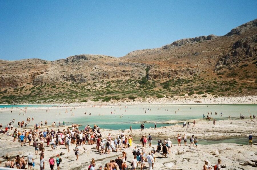 Heraklion: Gramvousa Island Day Trip & Balos Beach - Balos Lagoon: white sand swimming, wind, and rocky footing