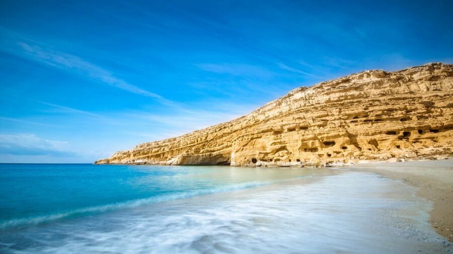 Heraklion: Matala Beach, Hippie Caves & Odigitria Monastery - Matala village with real freedom: beach, lunch, shops, and optional side quests