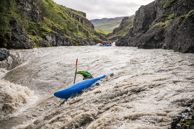 Iceland’s Top Grade 4 Rafting – Drysuit, Canyon & Adrenaline - Guides and Safety Kayakers: The Calm Part of a Wild Day