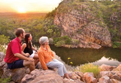 Katherine Gorge & Edith Falls Full-Day Tour from Darwin - Edith Falls waterhole: a refreshing swim stop with real-world limits