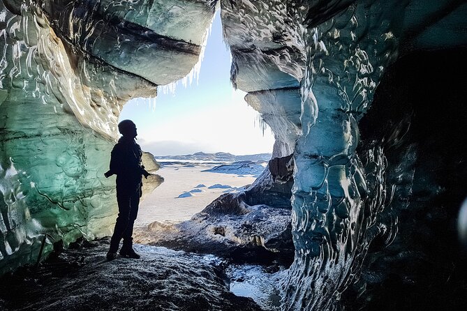 Katla Ice Cave & South Coast Day Tour from Reykjavik - Entering Katla Ice Cave on Mýrdalsjökull Glacier