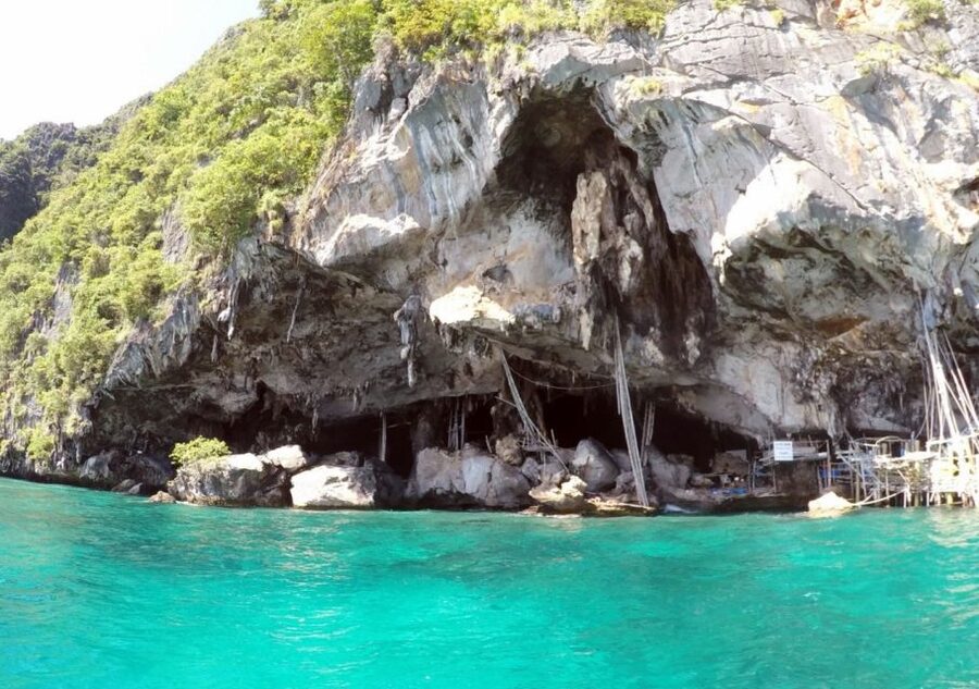 Khao Lak: Phi Phi & Bamboo Island Day Trip by Speedboat - Monkey Beach and Viking Cave: quick hits with good scenery