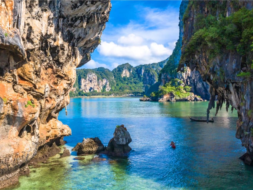 Krabi: Premium 4-Island Day Trip by Longtail Boat with Lunch - Stop 4: Railay’s Phra Nang Cave Beach and the limestone cliffs