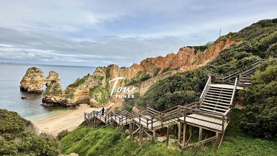 Lisbon: Day Trip To Algarve, Benagil Cave, Carvoeiro & Lagos - Algar Seco: Boneca Cave and cliff paths that feel made for photos