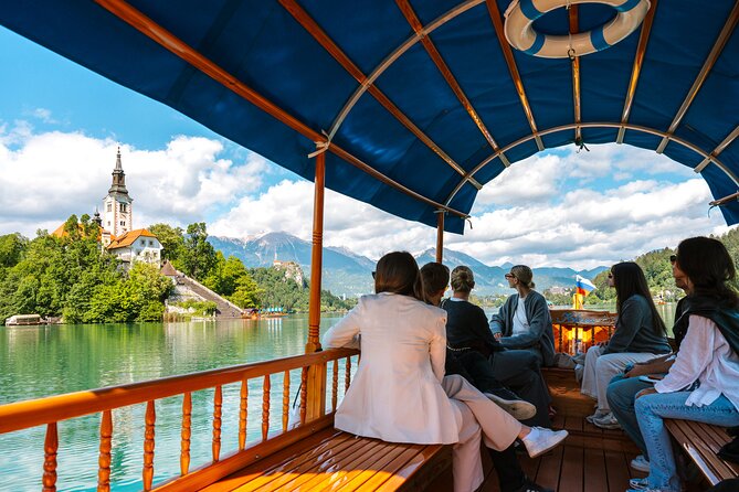 Ljubljana and Bled Lake - Small Group - Day Tour from Zagreb - Pletna boat on Lake Bled: island church and the fortune bell