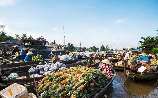 Mekong Delta & Cai Rang Floating Market 2-Day Tour from HCMC - Day 2 at 6:00am Cai Rang floating market: fruit boats and noodle making