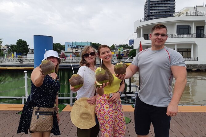 Mekong Delta Full Day Trip - My Tho & Ben Tre - Small Group Tour - Ben Tre coconut country: Garden–Pond–Cage and coconut candy