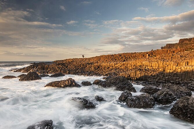 Morning Giant’s Causeway Half Day Tour from Belfast - Portaneevy viewpoint: the Carrick-a-Rede rope bridge photo stop from above