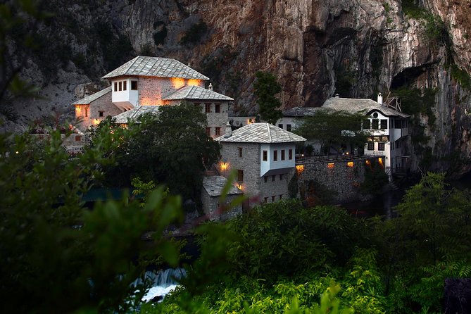 Mostar,Kravica Waterfall,Blagaj,Počitelj - Day Tour from Sarajevo - Blagaj Tekija: the dervish monastery at the Buna source