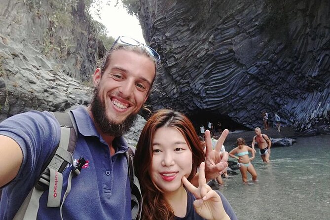 Mt. Etna and Alcantara river full day tour from Taormina - Lava caves with helmets and lamps: short, safe, and seriously cool