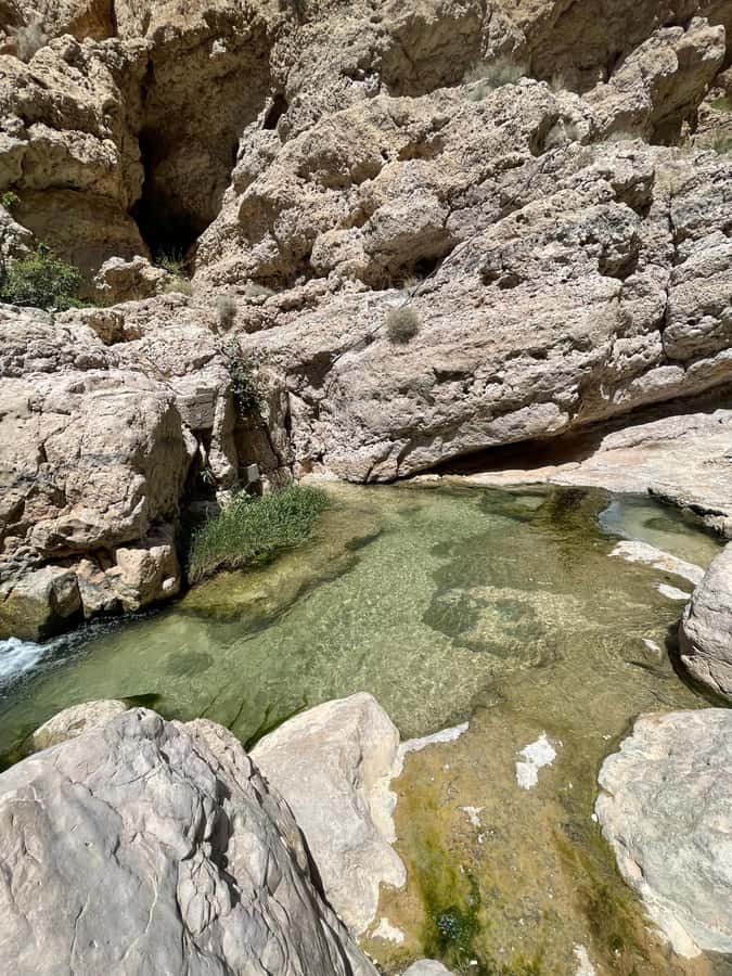 Muscat: Wadi Shab, Romantic Cave and Sinkhole Full-day Trip - Meeting point: where to find the boat service sign