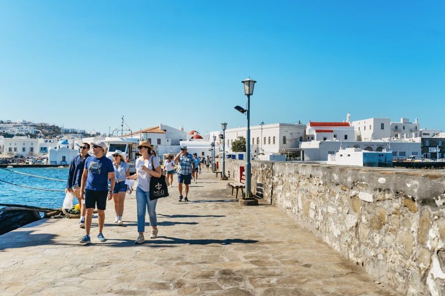 Mykonos Town: Archaeological Site of Delos Guided Day Trip - The main street, market ruins, and how daily life lived next to worship