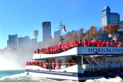Niagara Falls Canada Day Tour From Toronto + Boat Cruise Option - The optional Niagara City Cruises boat: the mist machine