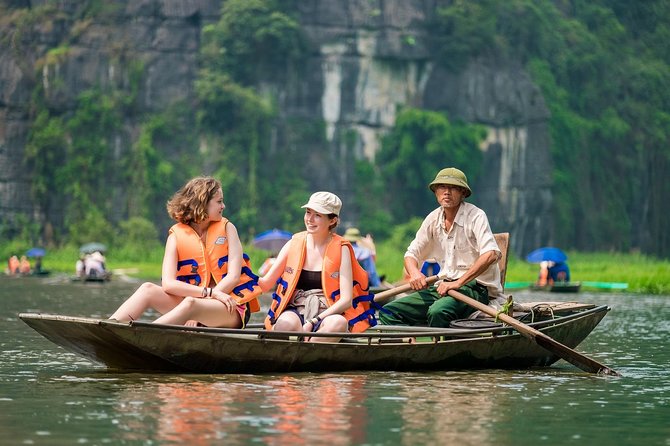 Ninh Binh Full-Day Tour from Hanoi to Hoa Lu, Tam Coc & Mua Cave Via Boat & Bike - Tam Coc bamboo boat ride: the main scenic payoff