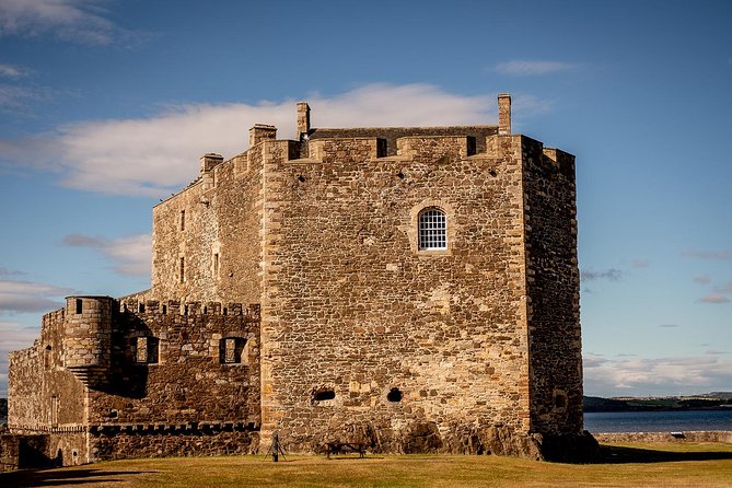 Outlander Adventure Day Tour from Glasgow Including Admissions - Blackness Castle: Fort William in a tough-looking silhouette