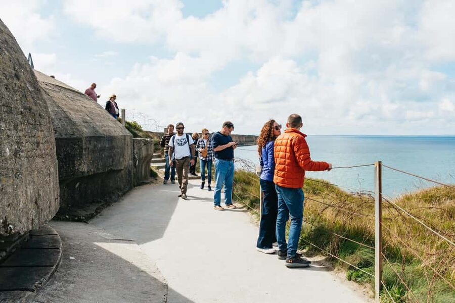 Paris: Normandy D-Day Sites Guided Day Trip with Lunch - Pointe du Hoc: bomb craters, fortifications, and those cliff views