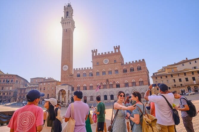 Pisa, Siena and San Gimignano Day Trip with Lunch & Wine Pairing - Siena First: Piazza del Campo, Torre del Mangia, and how the guide times everything