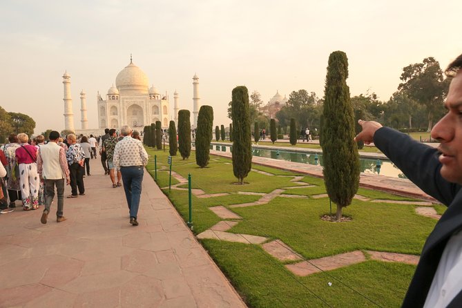 Private Taj Mahal at Sunrise and Agra Day Tour from Delhi - Entering the Taj Mahal in first light, not in a rush