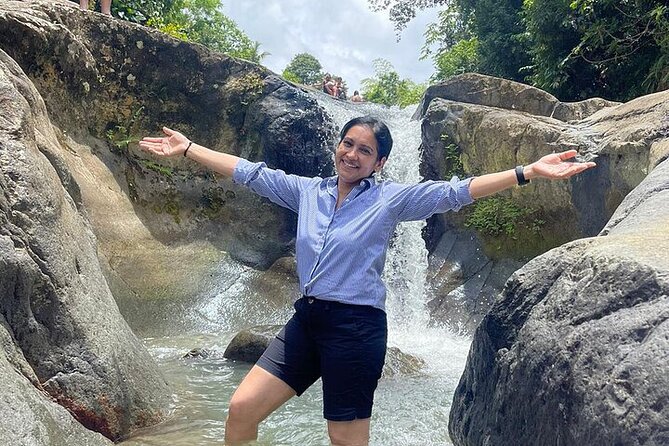 Rainforest Zipline, Luquillo Beach, and Natural Springs Day Trip - Natural springs and rock waterslides: rainforest time that gets real, fast