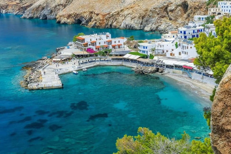 Rethymno: Glyka Nera, Loutro, & Sfakia Day Trip - Glyka Nera, Sweet Water Beach: swimming where fresh water bubbles up