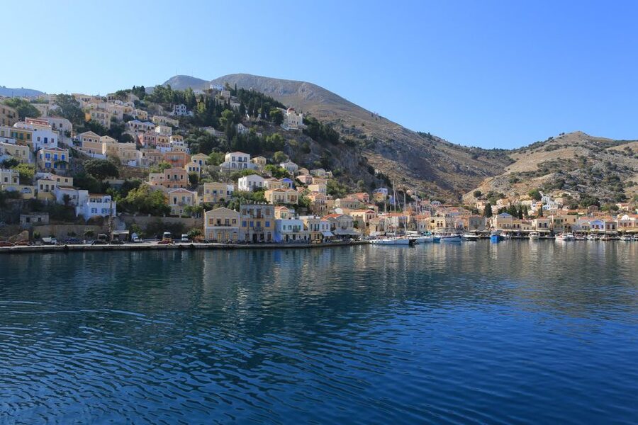 Rhodes: Day Trip to Symi Island by Fast Boat - Symi shopping: sponges, spices, and handmade jewelry on the waterfront
