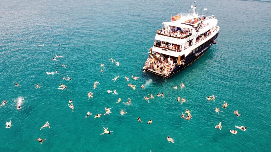 Rhodes: Lindos Cruise with 2 Swim Stops - Onboard Comfort: Sunbeds, Air-Conditioning, Toilets, and a Real Bar