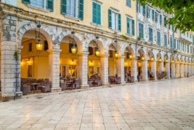 Saranda: Corfu Town and Palaiokastritsa Day Trip with Cruise - Corfu Town walk: Liston, Saint Spiridon, and Royal Palace culture