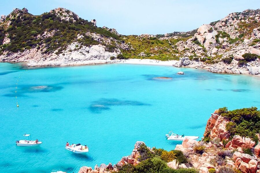 Sardinia: La Maddalena Archipelago Full-Day Trip by Boat - Spargi coast views and a different kind of swimming