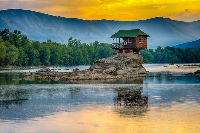 Šargan Eight Railway, Wooden Town & House on Drina river day trip from Belgrade - Kapija Podrinja: your mountain-view payoff