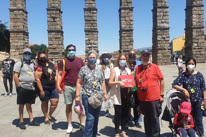 Segovia and Avila Day trip from Madrid with Gourmet Lunch - Segovia’s Roman Aqueduct and the Cathedral outside, on purpose