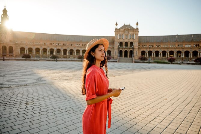 Seville Full Day Trip with Cathedral from Malaga - Panoramic Seville Orientation: Plaza de España, Maria Luisa Park, and the River Divide