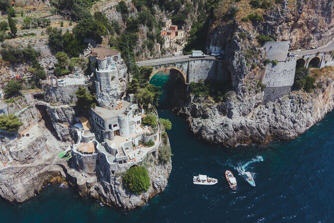 Small Group Amalfi Coast Boat Day Tour from Amalfi - Stop 3: Conca dei Marini swim break with the White Tower and Natural Arch