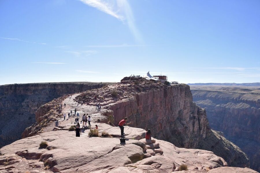 Small Group Grand Canyon West Rim, Skywalk & Hoover Dam Tour - Guano Point and Native crafts: where the photos get stronger