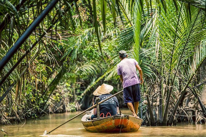 Small-Group Mekong Delta Day Trip: Boat Ride, Cottages & Pagoda - Boat Ride Focus: Motorboat Canals and a Hand-Rowed Moment